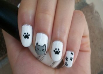 21 ідея для манікюру з котиками