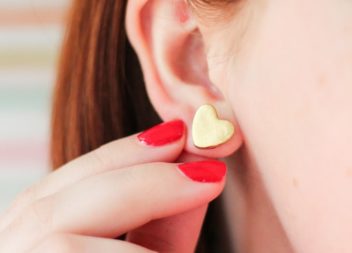 Сережки з полімерної глини