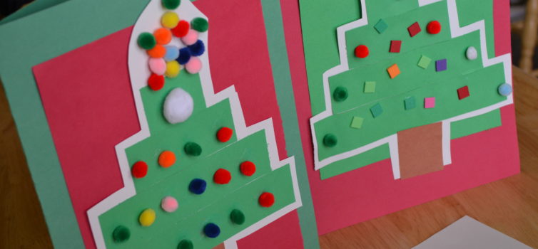 Новорічна аплікація: рукоділля з дітками