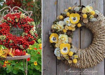 Робимо осінні віночки з природних матеріалів (36 ідей)