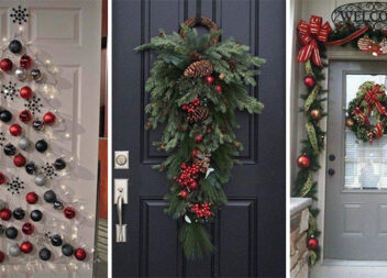 Як прикрасити вхідні двері до зимових свят. 15 ідей декору