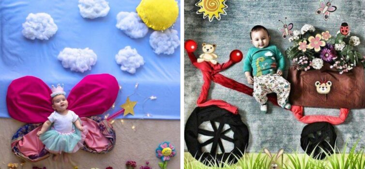 Креативні фото малюків, які можна зробити вдома самотужки