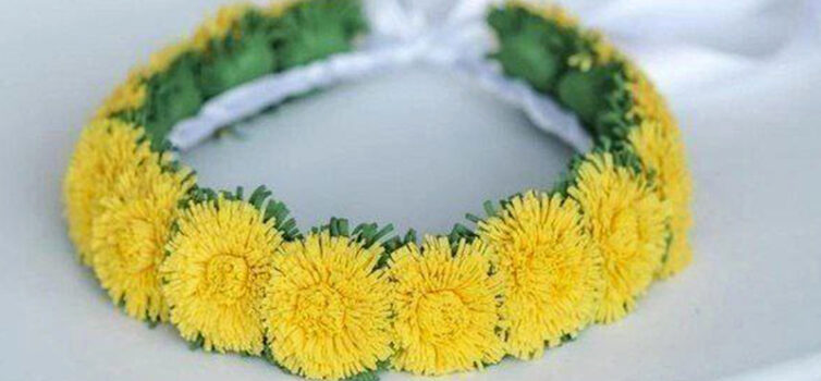 Віночок із кульбаб, який ніколи не зів'яне! Створюємо самотужки