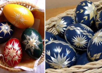 Писанки, прикрашені соломкою - цікавий варіант до Великодня