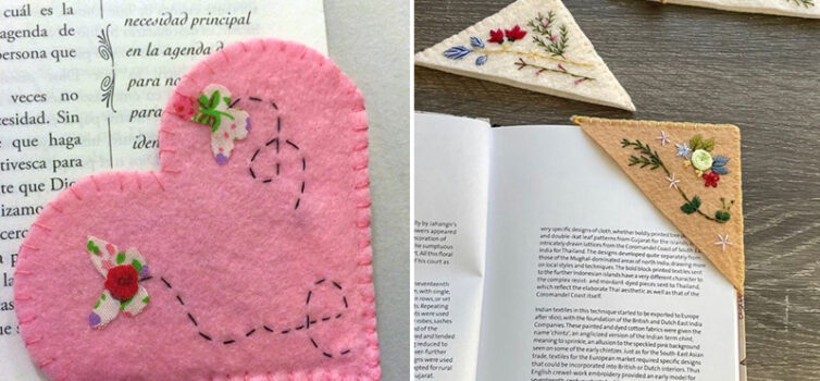 Кутики з фетру: 13 цікавих закладок для книг