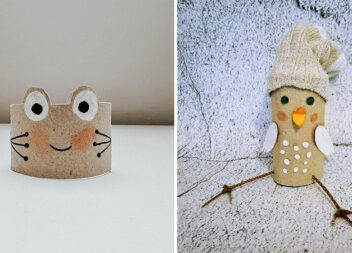 Друге життя звичайного картону: милі звірята з втулок