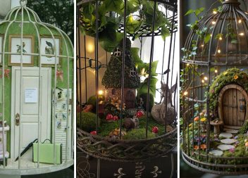 Друге життя кліток: казкові куточки з несподіваних речей