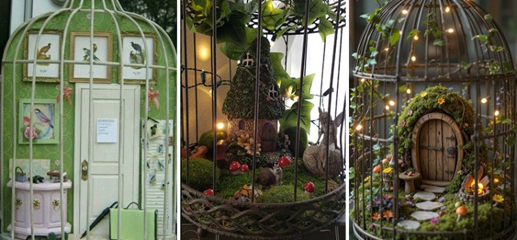 Друге життя кліток: казкові куточки з несподіваних речей