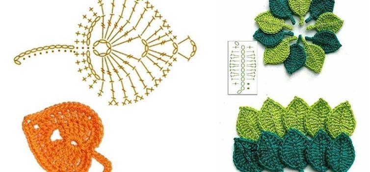 Осіннє натхнення у візерунках: в’язані листочки гачком
