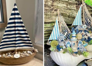 Кораблики з мушель, дерева й тканини: handmade-декор із запахом моря